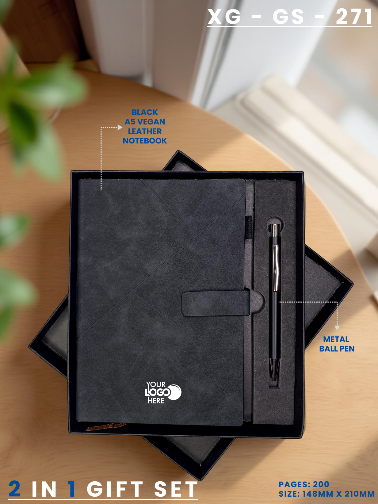 2 in 1 Gift Set (Diary & Pen) : XG – GS – 271