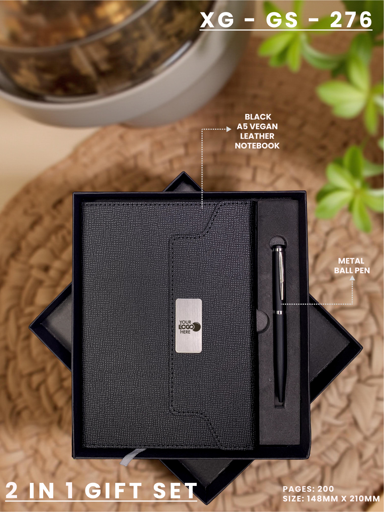 2 in 1 Gift Set (Diary & Pen) : XG – GS – 276