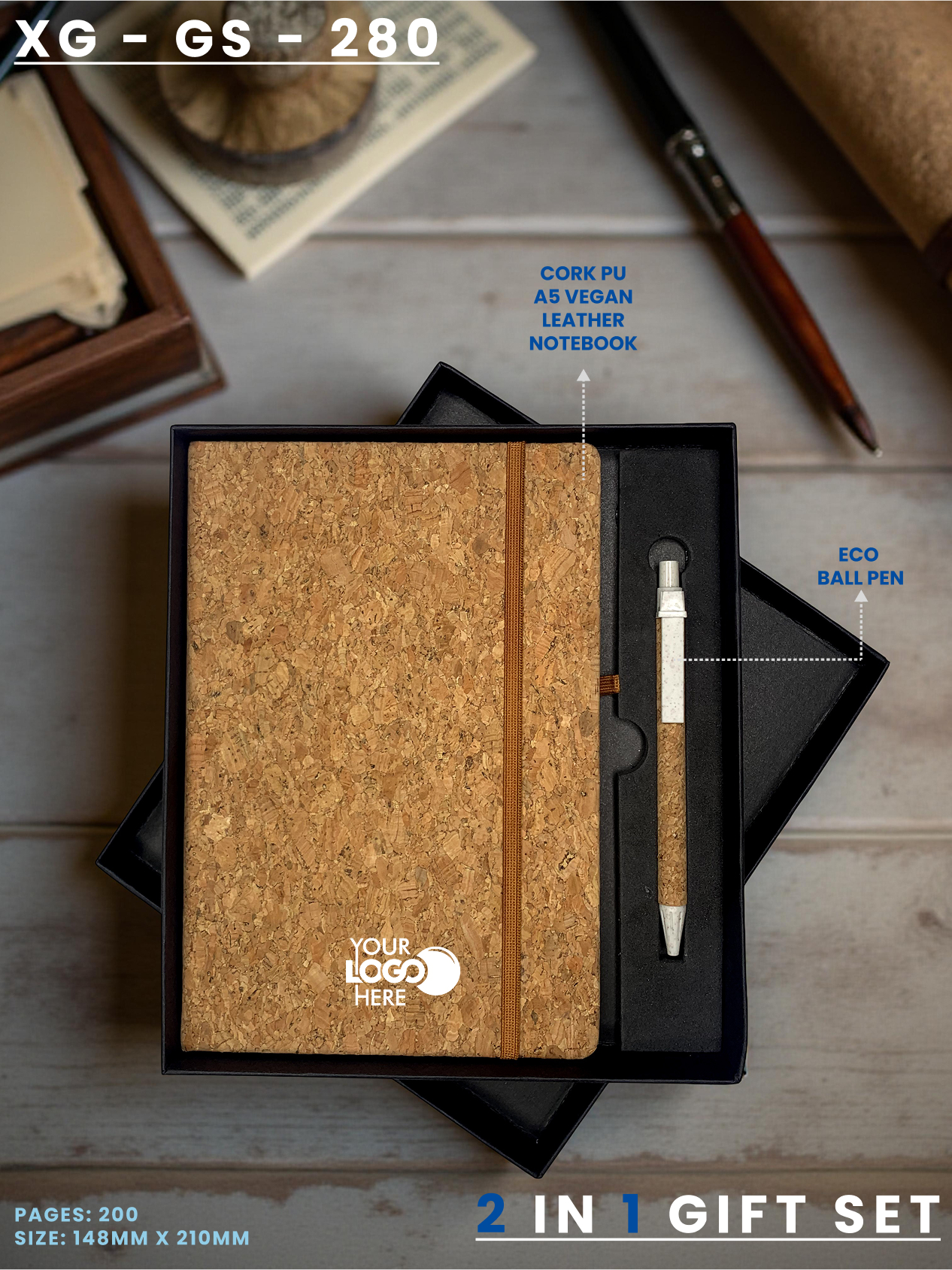 2 in 1 Gift Set (Diary & Pen) : XG – GS – 280