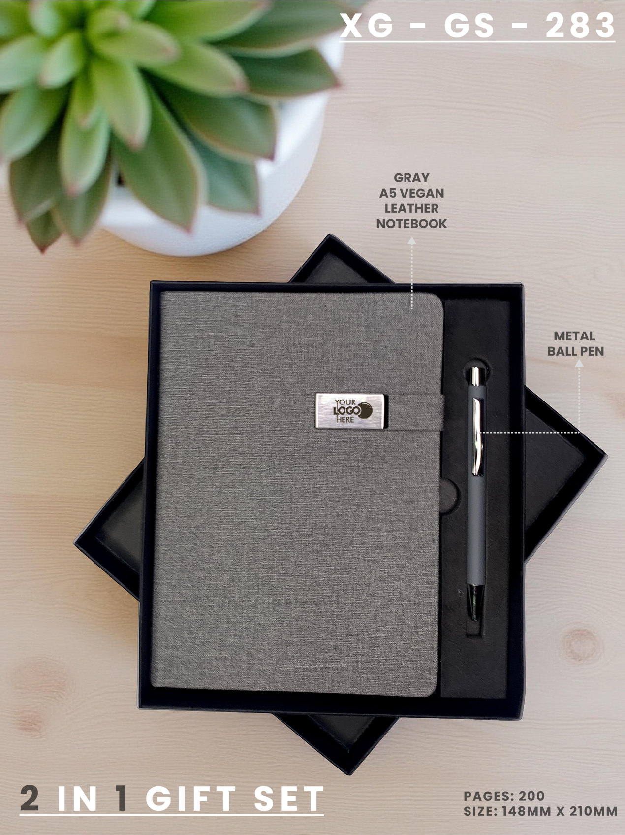 2 in 1 Gift Set (Diary & Pen) : XG – GS – 283