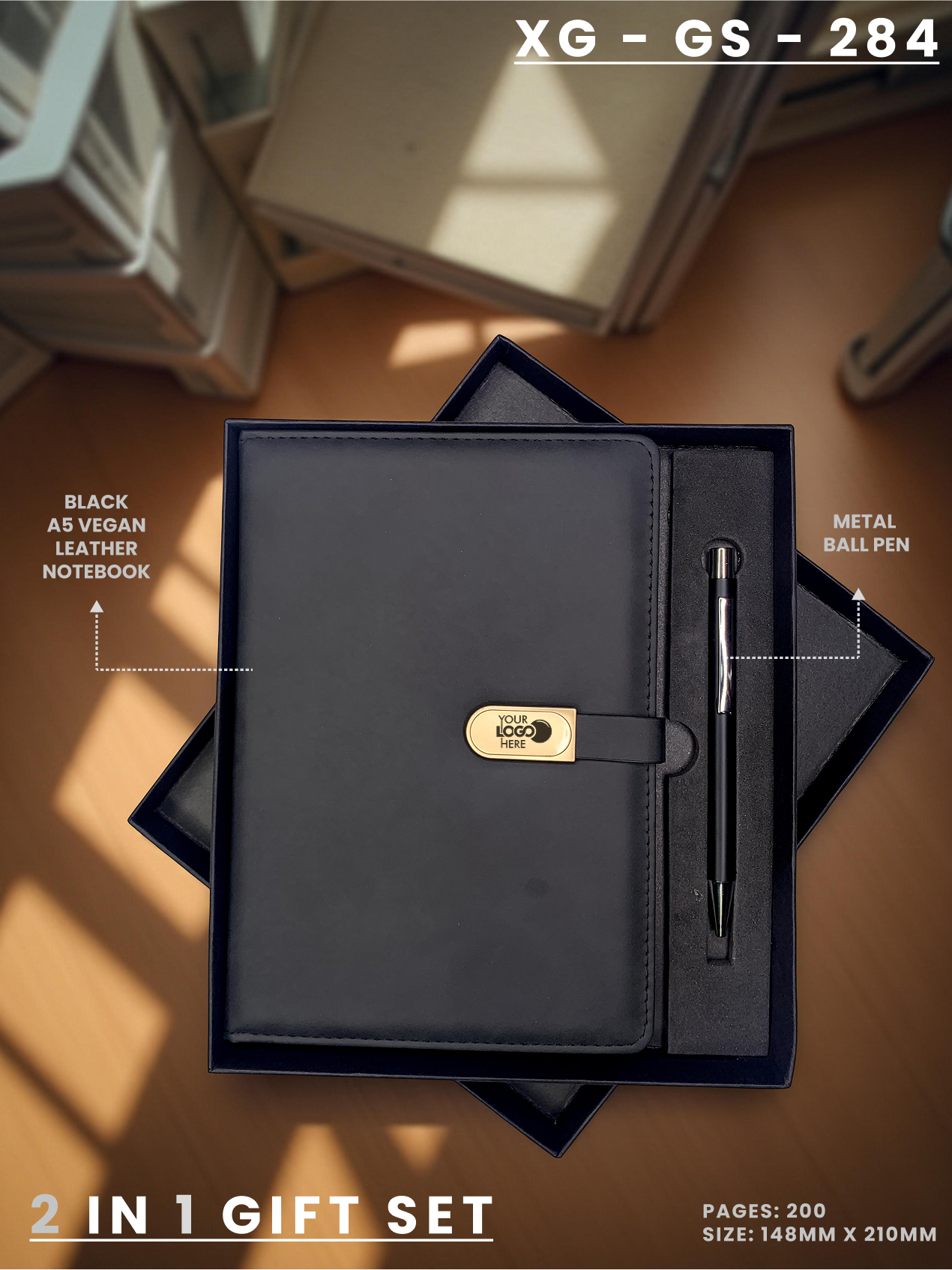2 in 1 Gift Set (Diary & Pen) : XG – GS – 284