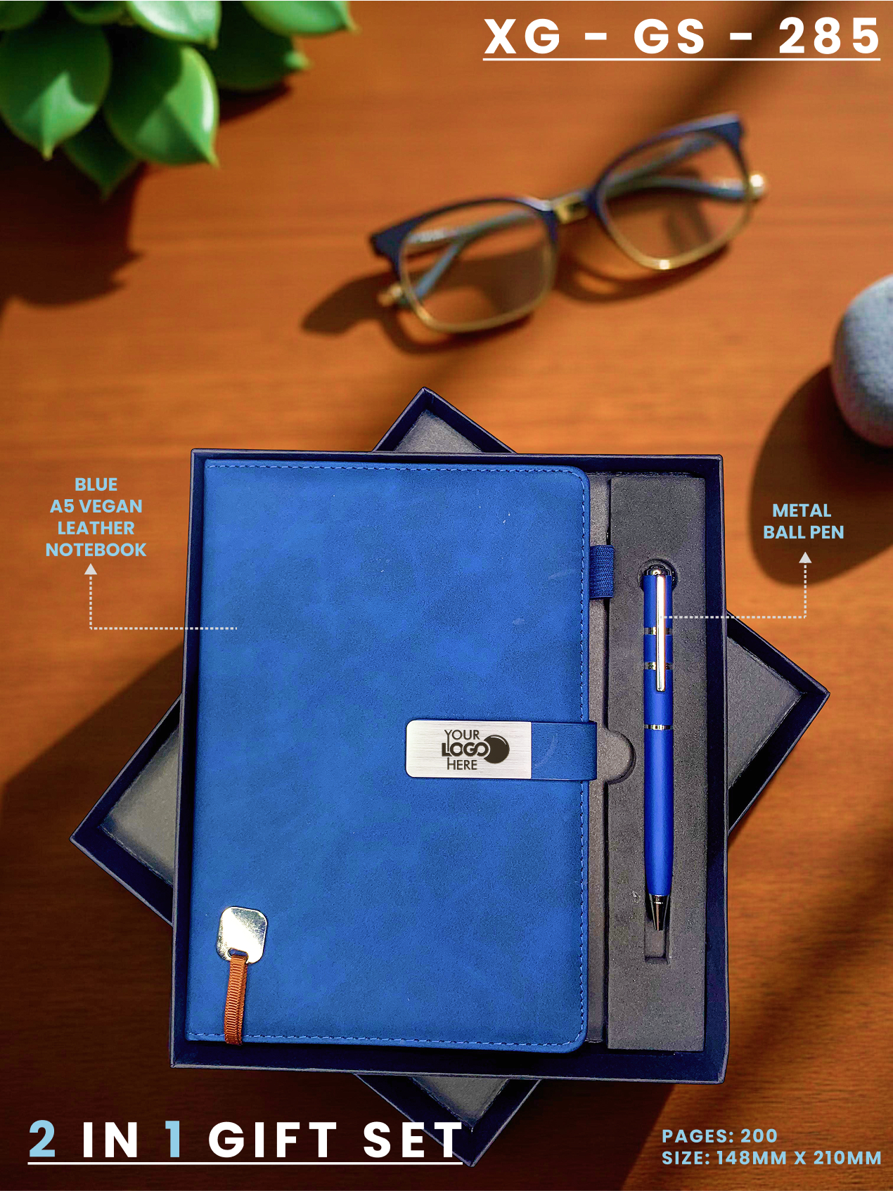 2 in 1 Gift Set (Diary & Pen) : XG – GS – 285