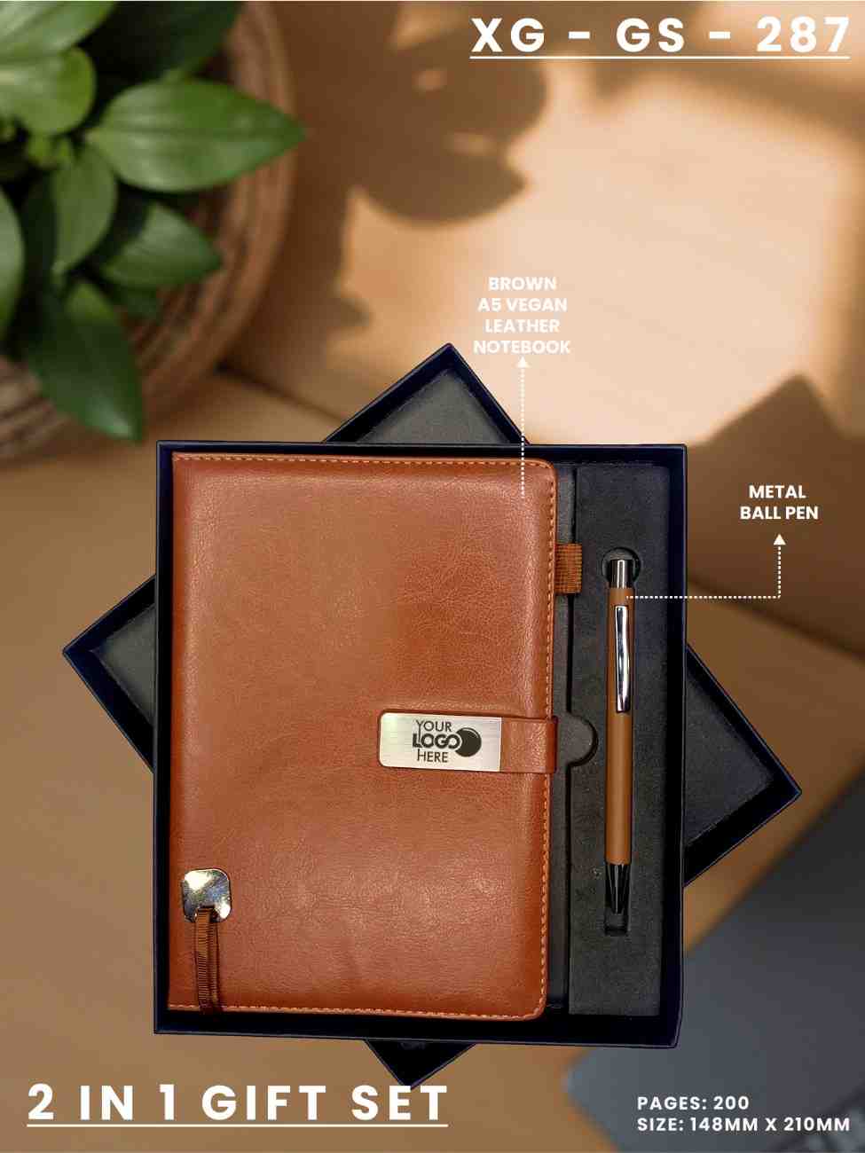 2 in 1 Gift Set (Diary & Pen) : XG – GS – 287