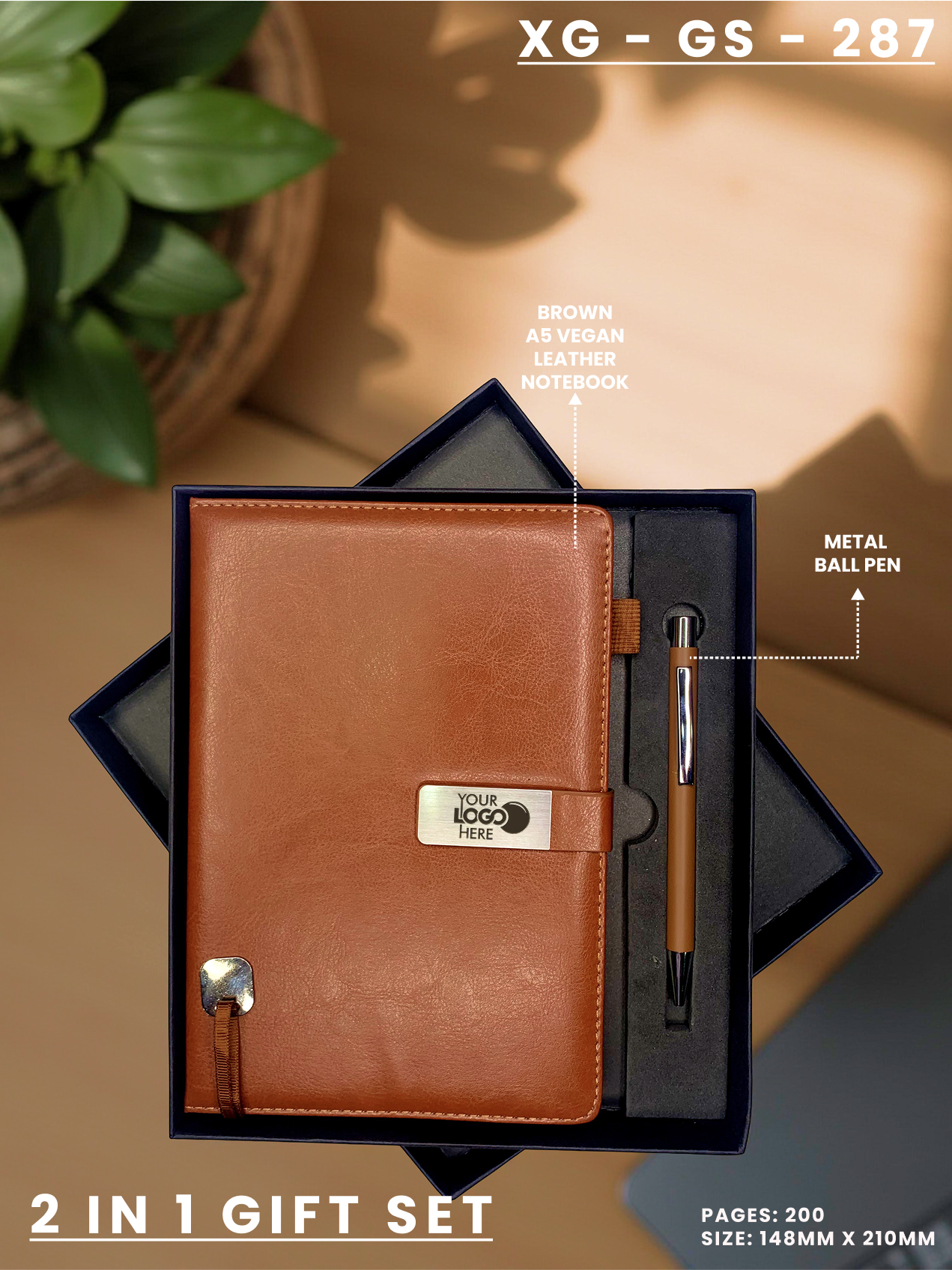 2 in 1 Gift Set (Diary & Pen) : XG – GS – 287