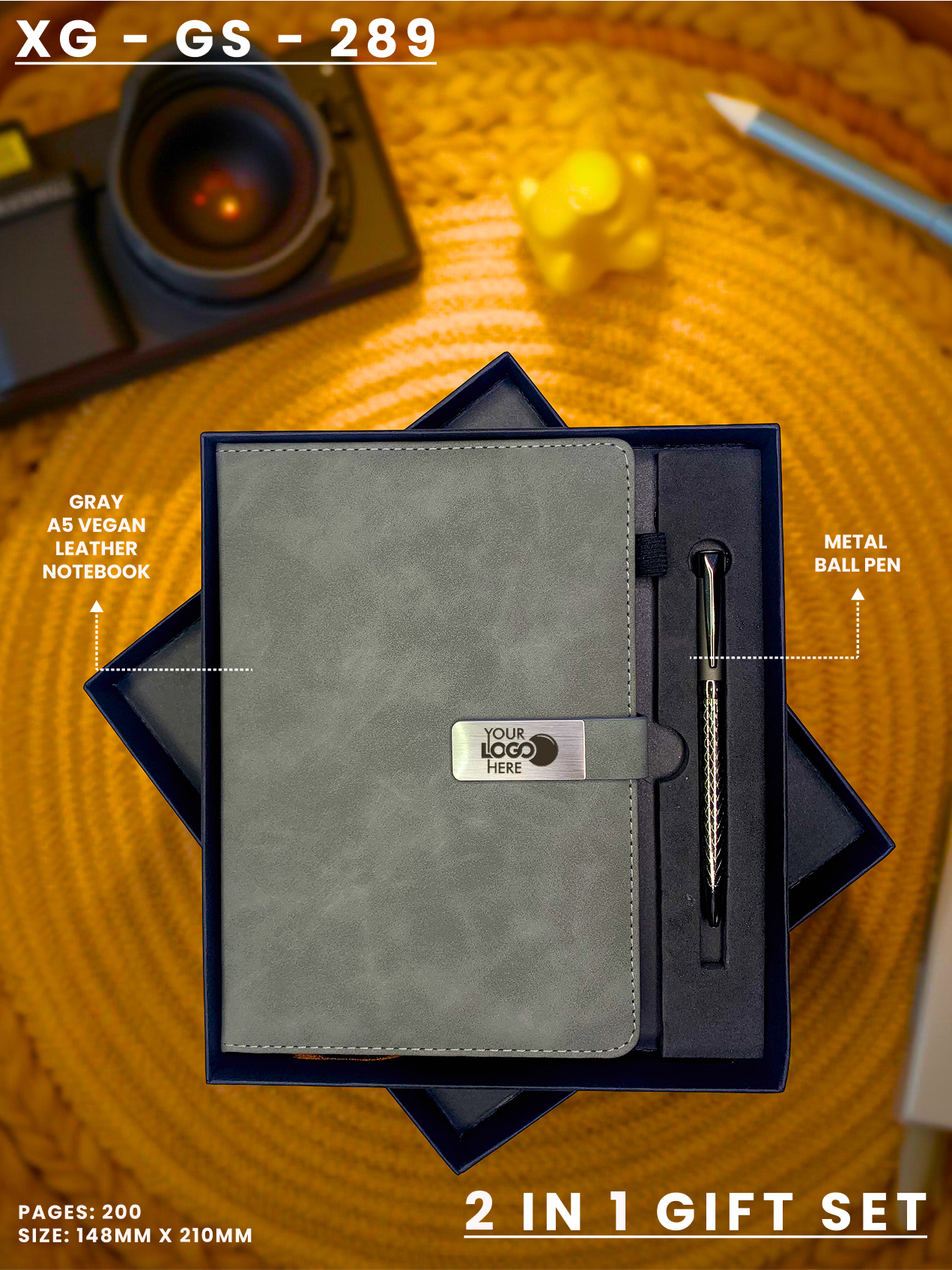 2 in 1 Gift Set (Diary & Pen) : XG – GS – 289