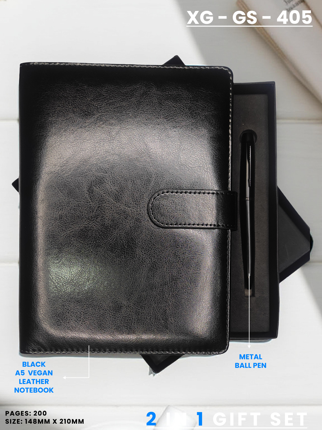 2 in 1 Gift Set (Diary & Pen) : XG – GS – 405