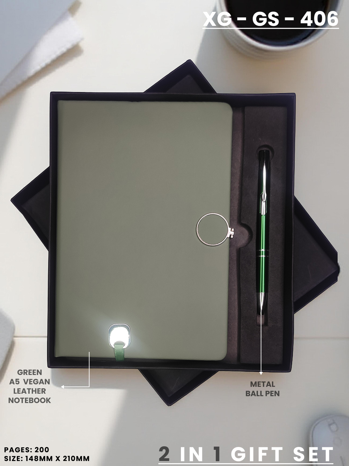 2 in 1 Gift Set (Diary & Pen) : XG – GS – 406