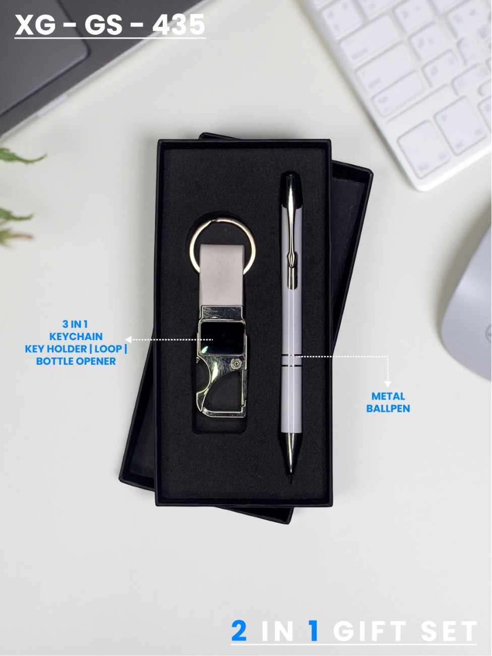 2 in 1 Gift Set (KEYCHAIN & PEN) : XG – GS – 435