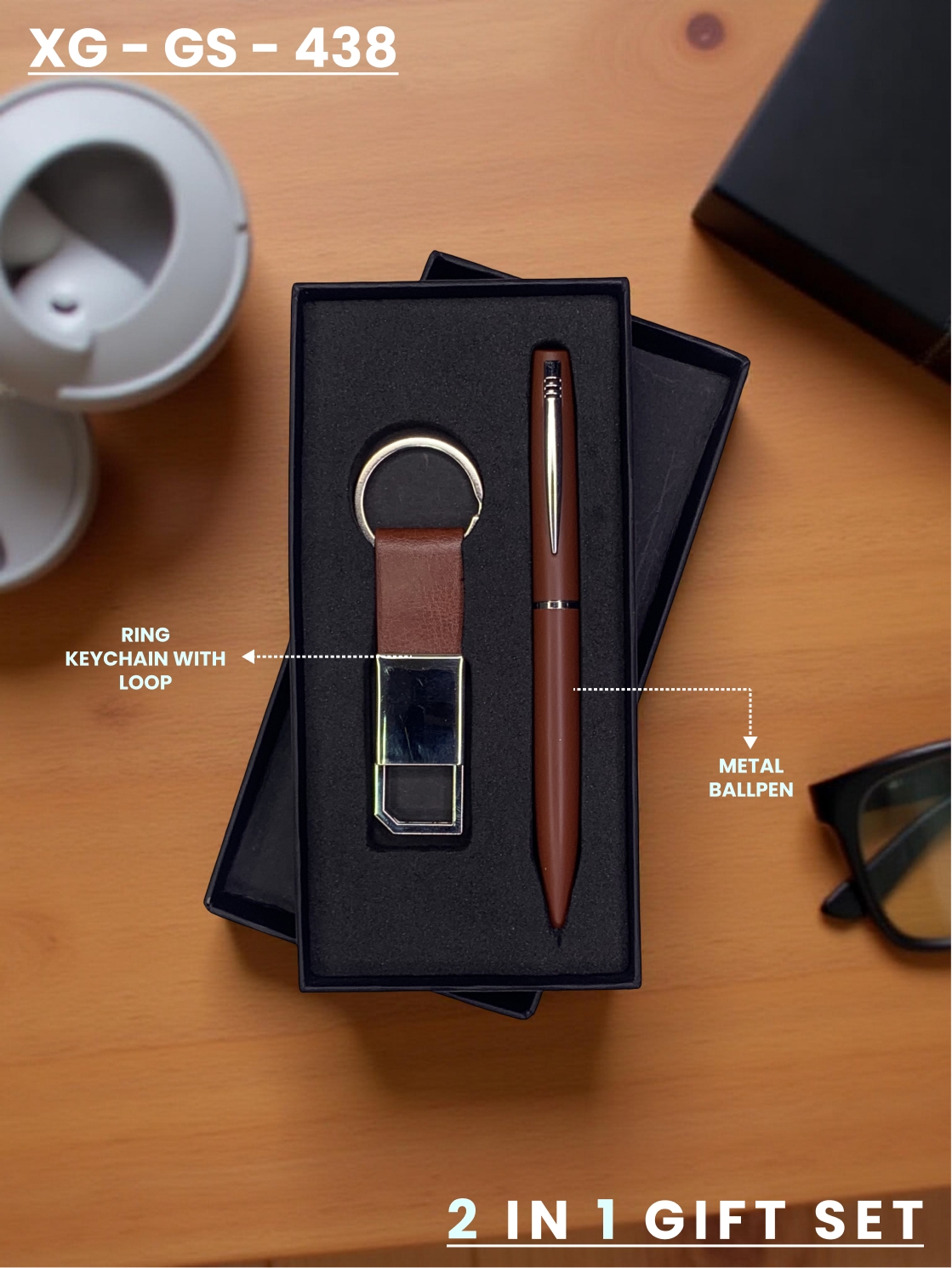 2 in 1 Gift Set (KEYCHAIN & PEN) : XG – GS – 438
